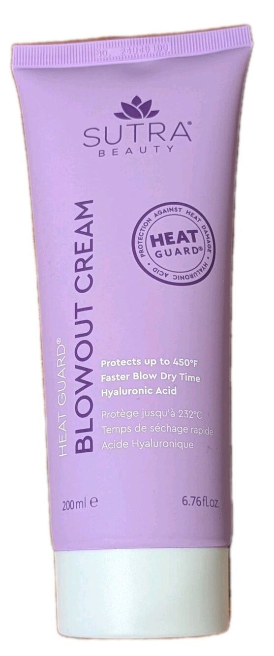 SUTRA Beauty Heat Guard Blowout Cream Heat Protectant Hyaluronic Acid 6.76 oz